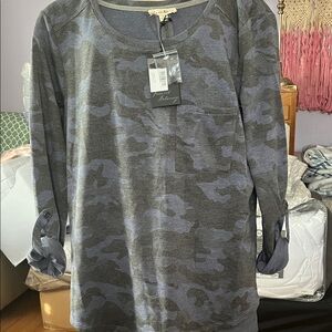 Jane and Delancey Heather Gray & Slate Top